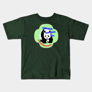 Panda Outta Fun (Green) By Abby Anime(c) Kids T-Shirt